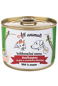 All Animals Kočkopes Velikon.menu Králík Smetánka 200g