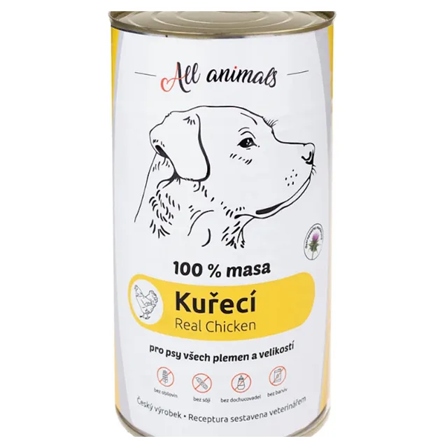 ALL ANIMALS Kuřecí mleté konzerva 1200 g