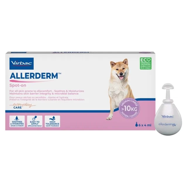Allerderm Spot on pro psy nad 10 kg 6x4 ml