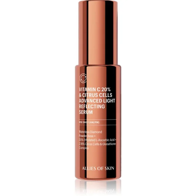 Allies of Skin Vitamin C 20% & Citrus Cells Advanced Firm & Glow Serum rozjasňující pleťové sérum s vitaminem C 30 ml