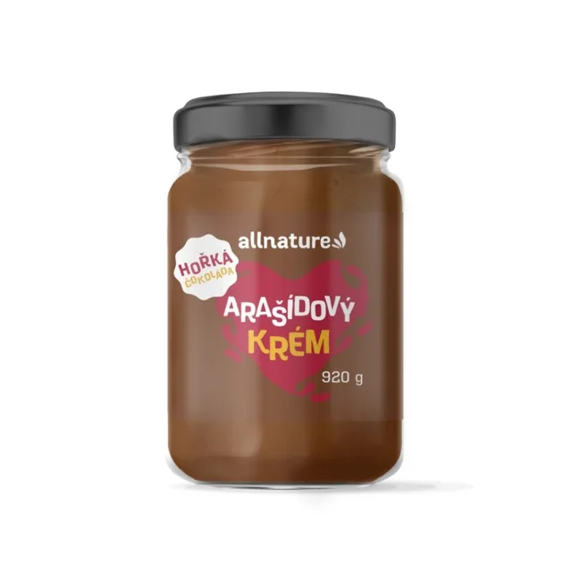 ALLNATURE Arašídové krém s hořkou čokoládou 920 g