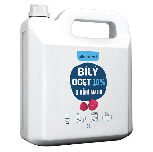 ALLNATURE Bílý ocet 10 % s vůní malin 5 l