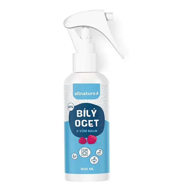 ALLNATURE Bílý ocet sprej 10 % s vůní malin 500 ml