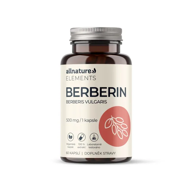 Allnature Elements Berberin 500 mg 60 kapslí