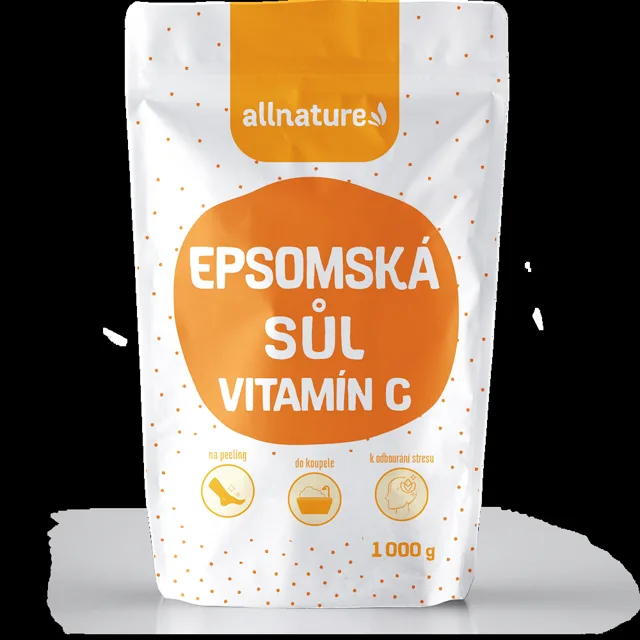 ALLNATURE Epsomská sůl s vitamínem C 1000 g