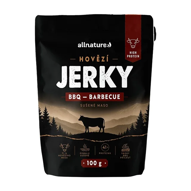 ALLNATURE Hovězí jerky BBQ 100 g