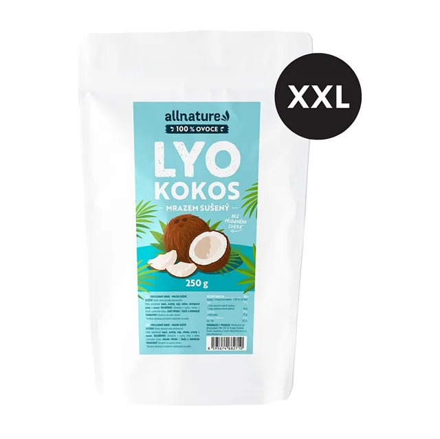 ALLNATURE Kokos sušený mrazem XXL 250 g