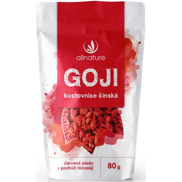 Allnature Kustovnice čínská Goji sušená sušené plody 80 g