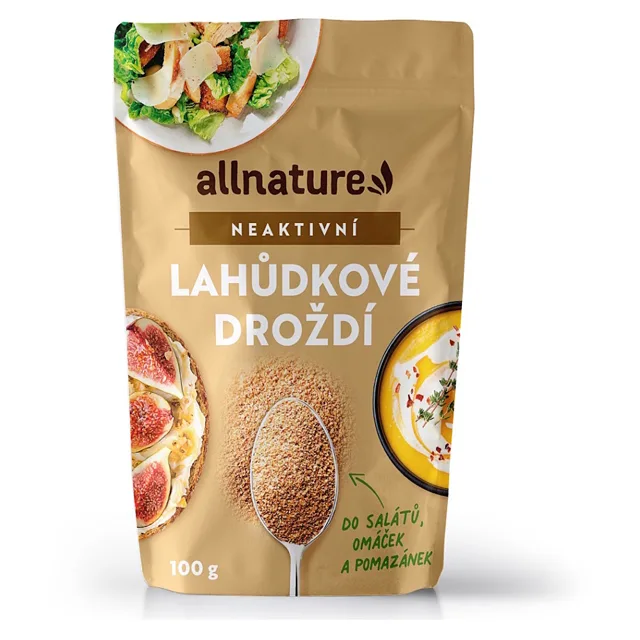 ALLNATURE Lahůdkové droždí neaktivní 100 g