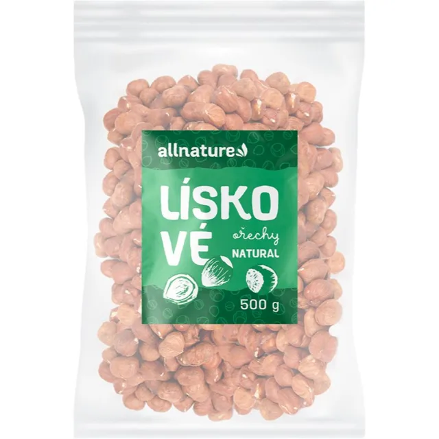 Allnature Lískové ořechy ořechy natural 500 g