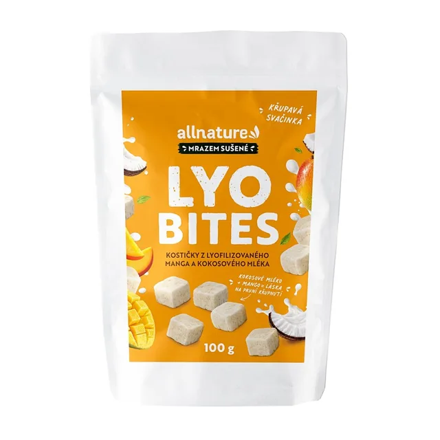 ALLNATURE Lyo Bites kostičky sušené mrazem Mango 100 g
