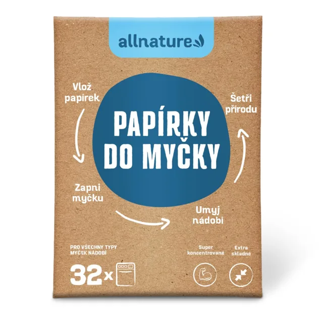Allnature Papírky do myčky 32 ks