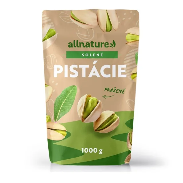 Allnature Pistácie pražené solené 1000 g