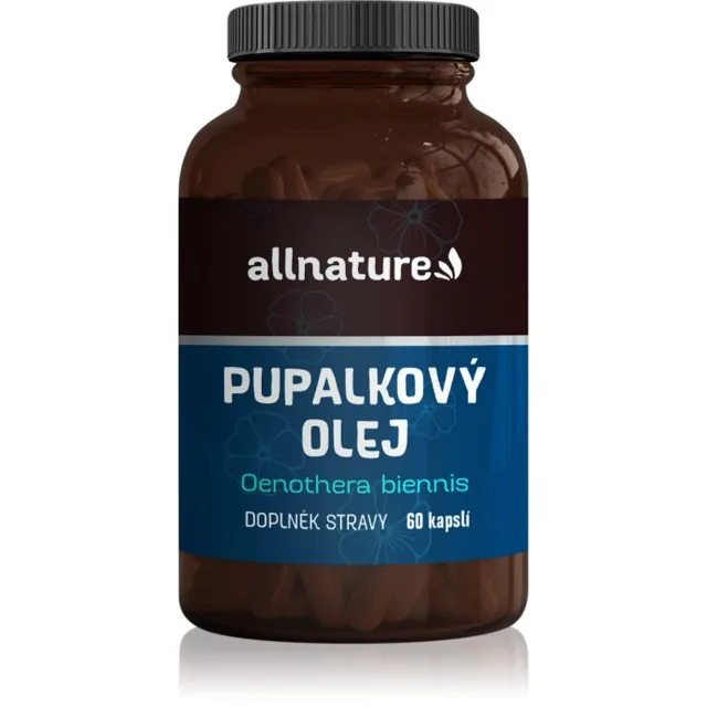 Allnature Pupalkový olej kapsle pro normální funkci srdce a cév 60 cps