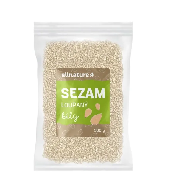 Allnature Sezam bílý loupaný 500 g