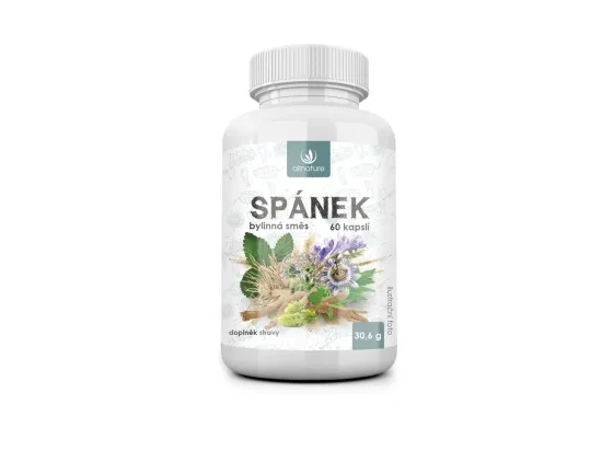 Allnature Spánek bylinný extrakt 60 kapslí