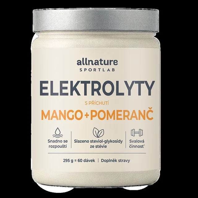 ALLNATURE Sportlab elektrolyty mango a pomeranč 295 g