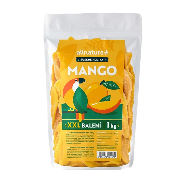 ALLNATURE Sušené mango plátky 1000 g