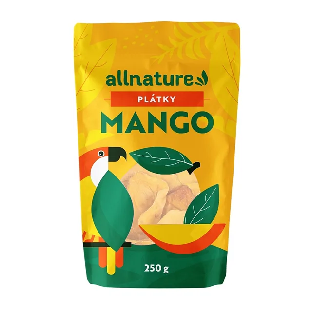 ALLNATURE Sušené mango plátky 250 g