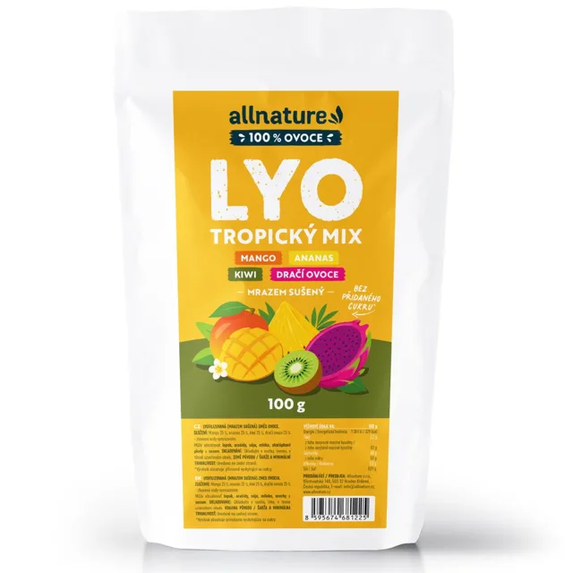 Allnature Tropický mix mrazem sušený 100 g