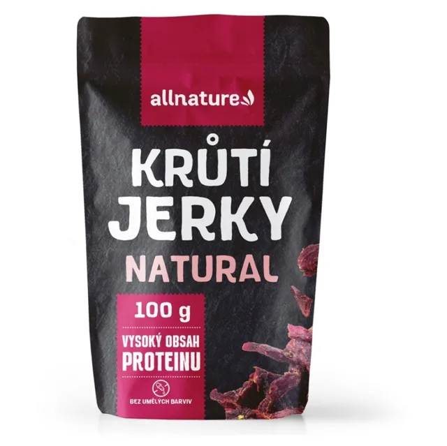 ALLNATURE Turkey natural jerky sušené maso 100 g
