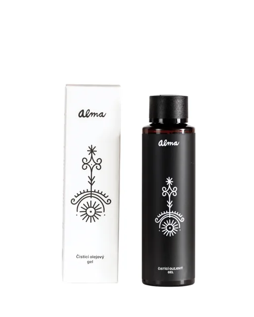 Alma Čistící olejový gel s malachitem, Abyssinian olejem a Aloe vera 100 ml