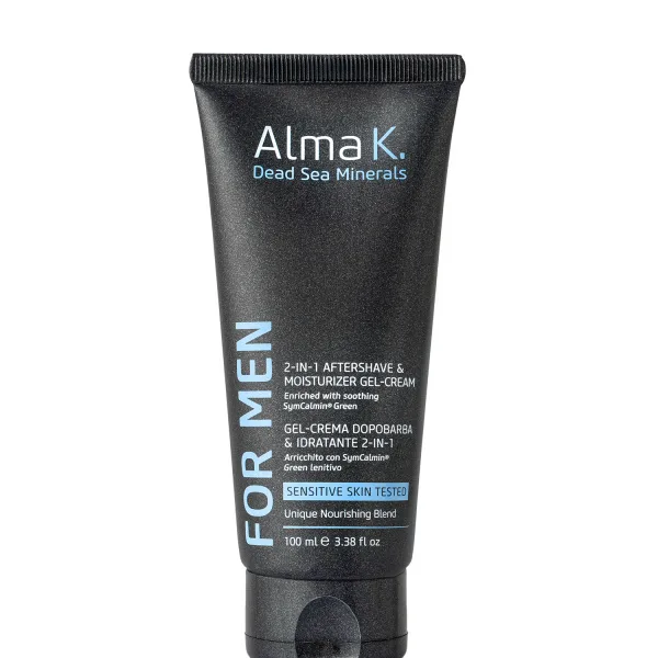 Alma K. Men 2-in-1 Aftershave&Moisturizer Gel-Cream gelový krém po holení a hydratační krém 2 v 1 100 ml