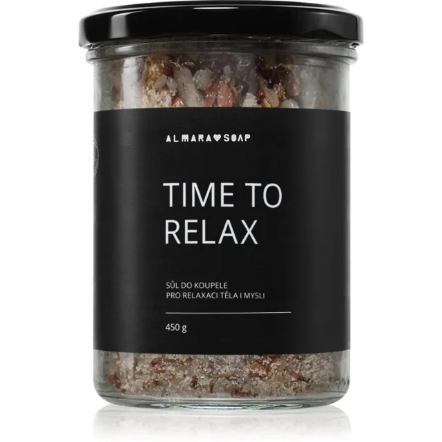 Almara Soap Bath Salt relaxační sůl do koupele s vůní Time To Relax 450 g