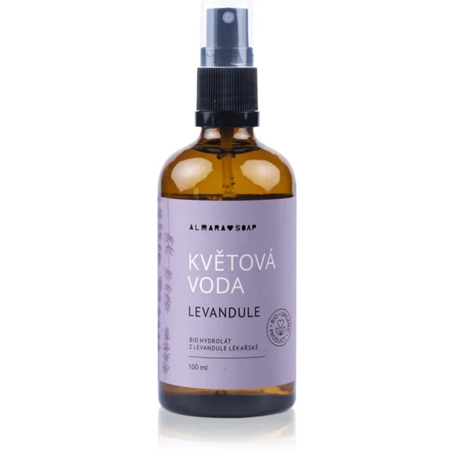 Almara Soap Květová Voda Levandule pleťová voda pro zklidnění pleti 100 ml