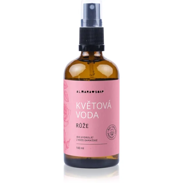 Almara Soap Květová Voda Růže pleťová voda pro suchou až citlivou pleť 100 ml
