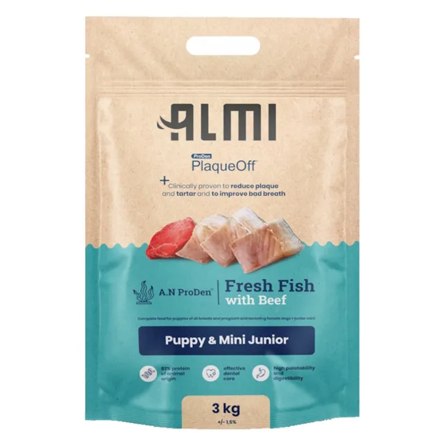 ALMI Puppy & Mini Junior granule pro štěňata, Hmotnost balení (g): 3 kg