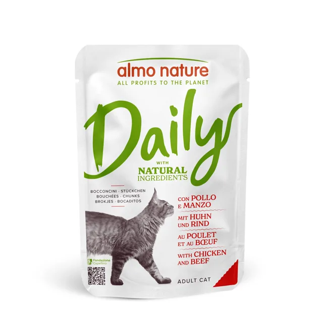 Almo Nature Cat Daily Menu kapsička 24 x 70 g - kuře & hovězí
