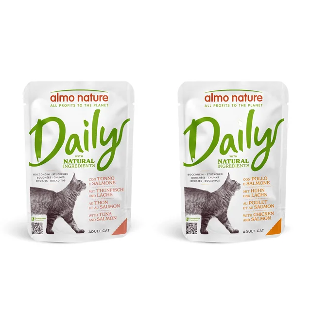 Almo Nature Daily Menu Pouch 12 x 70 g – výhodné balení - Mix 3 (2 druhy)