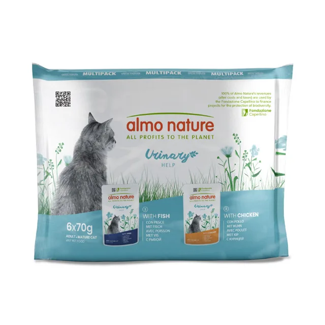 Almo Nature Functional Urinary Help - 24 x 70 g s kuřetem