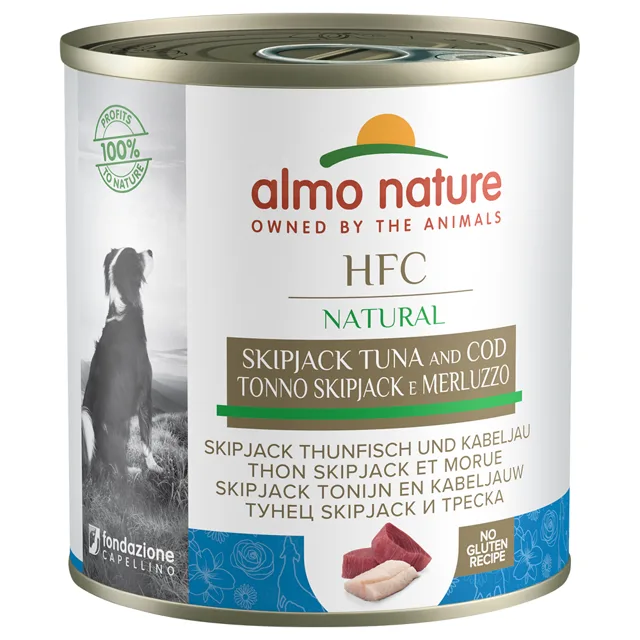 Almo Nature HFC 24 x 280 g / 290 g - Telecí se šunkou (290 g)