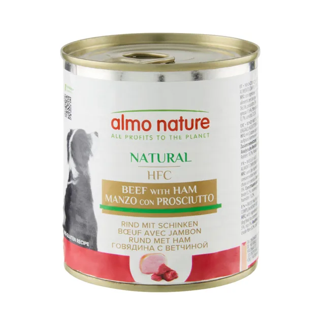 Almo Nature HFC 6 x 280 g / 290 g - Hovězí se šunkou (290 g)