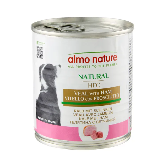 Almo Nature HFC 6 x 280 g / 290 g - Telecí se šunkou (290 g)