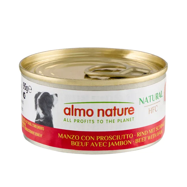 Almo Nature HFC 6 x 95 g - Hovezí se šunkou