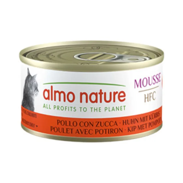Almo Nature HFC Cat Mousse 24 x 70 g - výhodné balení - Makrela a kuře