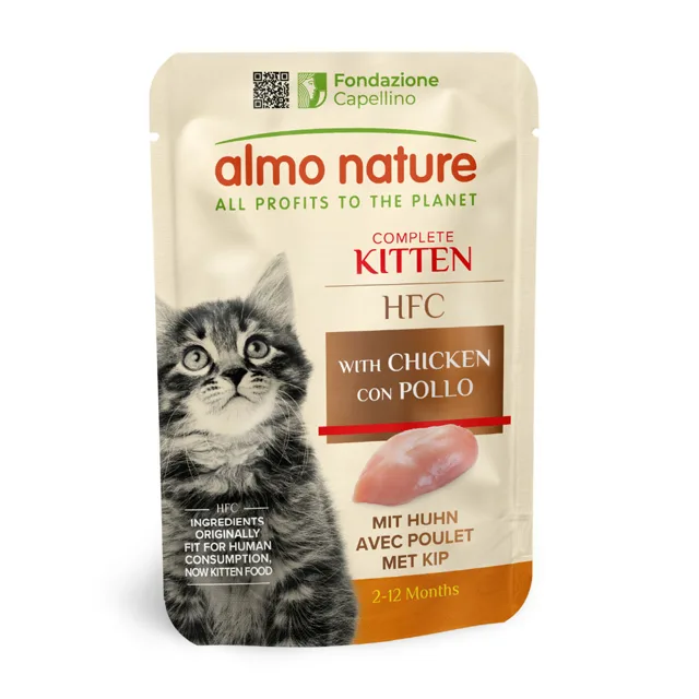 Almo Nature HFC Kitten 6 x 55 g - kuřecí