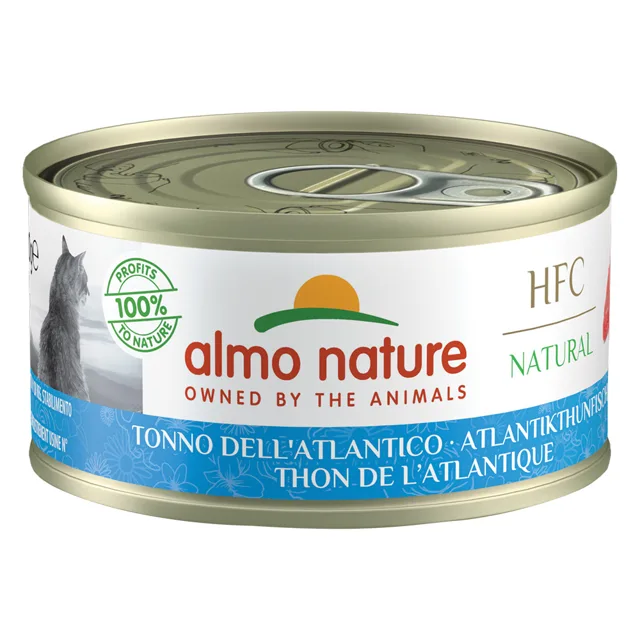 Almo Nature HFC Natural 24 x 70 g výhodné balení - tuňák, kuře a sýr