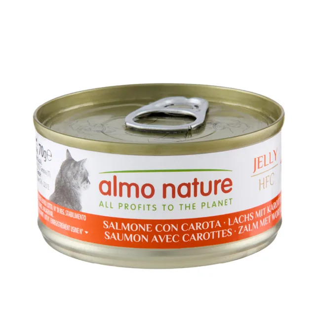 Almo Nature HFC Natural 6 x 70 g - HFC losos s mrkví v želé