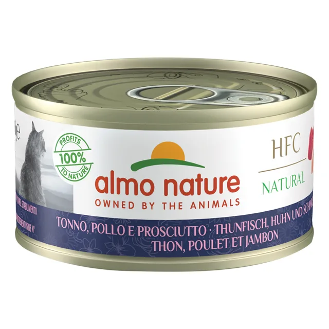 Almo Nature HFC Natural 6 x 70 g - tuňák a sardinky