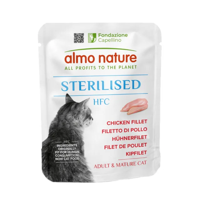 Almo Nature HFC Sterilised 6 x 50 g - Kuřecí filet