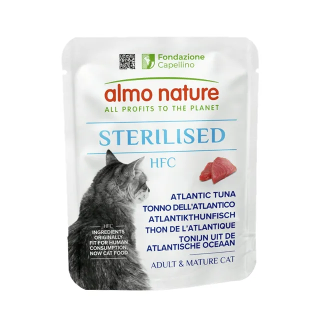 Almo Nature HFC Sterilised 6 x 50 g - Tuňák atlantský