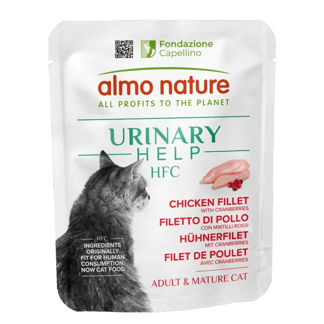 Almo Nature HFC Urinary Help 24 x 50 g - výhodné balení - tuňák atlantský s brusinkami