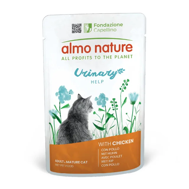 Almo Nature Holistic Urinary Help - 24 x 70 g s kuřetem