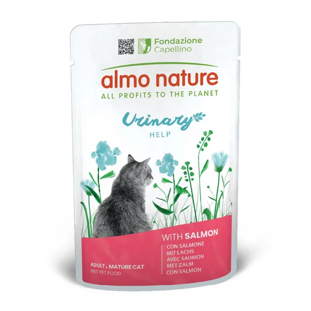 Almo Nature Holistic Urinary Help - 6 x 70 g s lososem