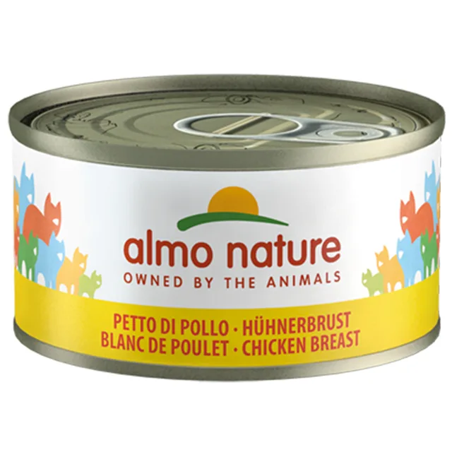 Almo Nature konzervy 24 x 70 g - tuňák a kukuřice