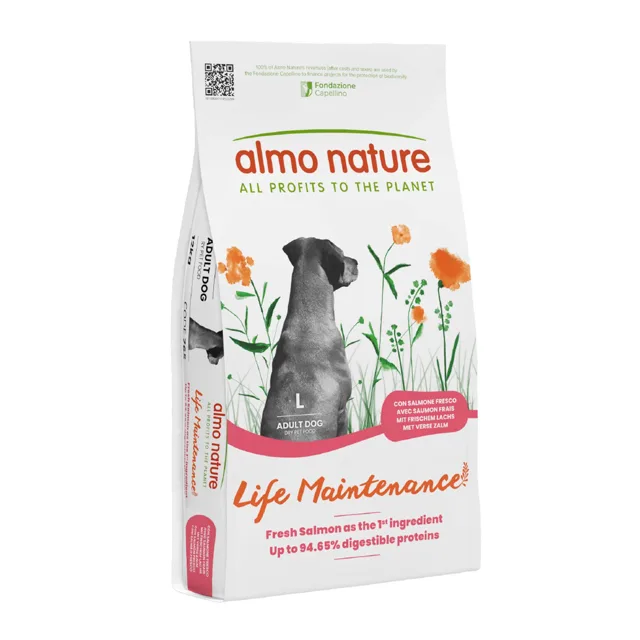 Almo Nature Large Adult Salmon & Rice - Výhodné balení 2 x 12 kg